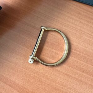 Gold Miansai Screw Cuff Bracelet